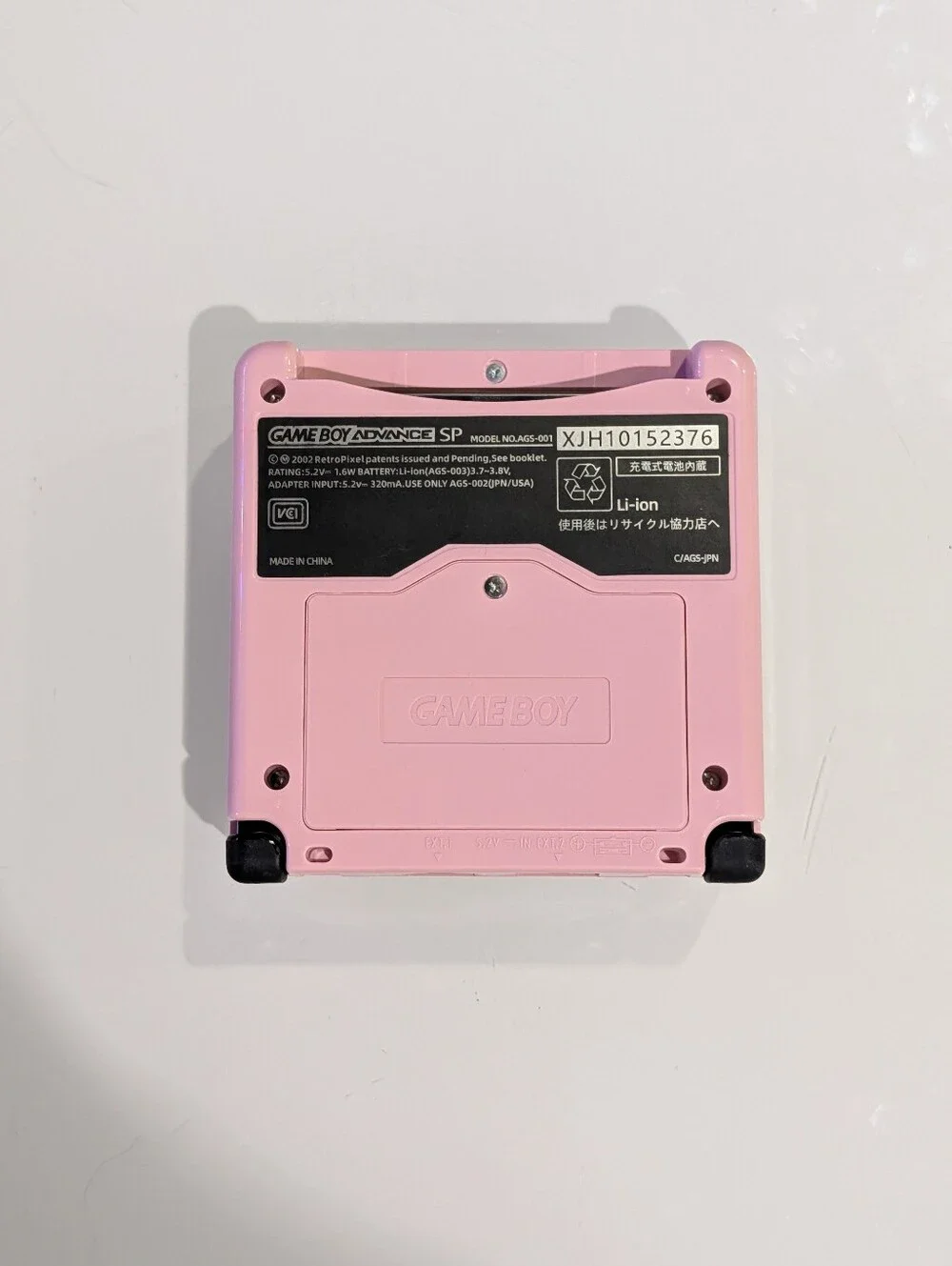 Glossy Pastel Pink Nintendo Game Boy Advance SP GBA SP System with v5 IPS Screen